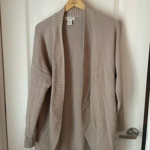 Rachel Zoe Oatmeal Open Cardigan (Size Large) *pockets